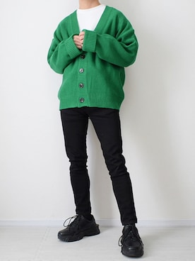 「act'm（アクトム）のアイテム（シューズ）」を使った、れおさん（メンズ・162cm）の冬コーディネート