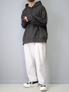 「RUUBON（ルーボン）のアイテム（その他パンツ）」を使った、れおさん（メンズ・161cm）の夏コーディネート