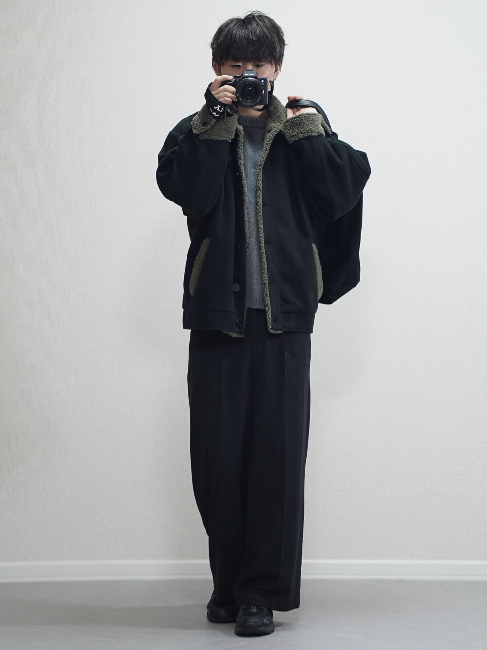 molk（モルク）の「【molk】2wayスタンドネックメルトンボアブルゾン 