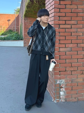 「Clarks（クラークス）のアイテム（シューズ）」を使った、れおさん（メンズ・160cm）の秋コーディネート