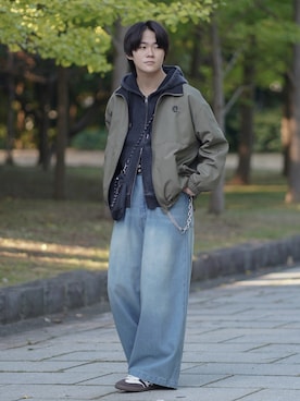 れおさん（メンズ・160cm）の秋コーディネート