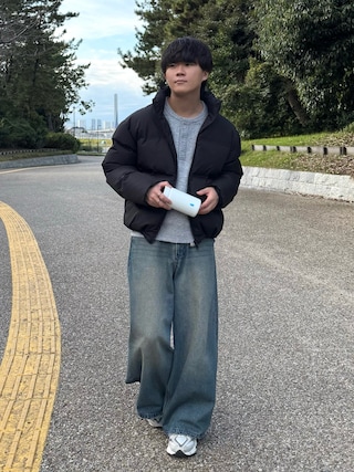 「NEW BALANCE(ニューバランス)の90/60(スニーカー)」を使った、れおさん(メンズ・160cm)の秋コーディネート