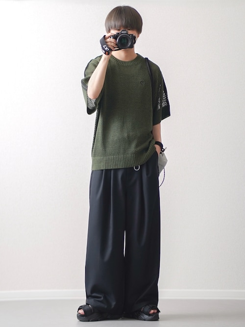 2タックTRツイルワイドバギースラックス（スラックス）｜ETELIO