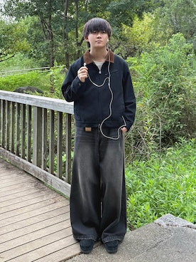 「アイテム（ブルゾン）」を使った、れおさん（メンズ・160cm）の秋コーディネート