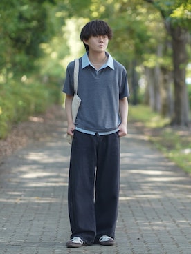「Jieda（ジエダ）のアイテム」を使った、れおさん（メンズ・160cm）の夏コーディネート