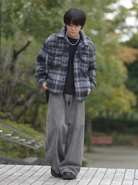 「アイテム（その他アウター）」を使った、れおさん（メンズ・160cm・20代）の秋コーディネート