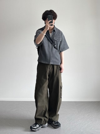 「NEW BALANCE(ニューバランス)の90/60(スニーカー)」を使った、れおさん(メンズ・160cm)の夏コーディネート