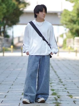 「アイテム（ネックレス）」を使った、れおさん（メンズ・160cm）の秋コーディネート