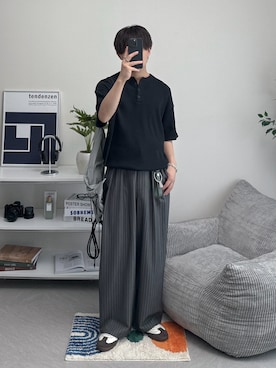 「CIAOPANIC TYPY（チャオパニックティピー）のアイテム」を使った、れおさん（メンズ・160cm）の夏コーディネート