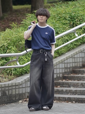 「improves（インプローブス）のアイテム」を使った、れおさん（メンズ・160cm）の夏コーディネート