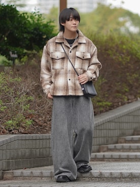 「アイテム（その他アウター）」を使った、れおさん（メンズ・160cm・20代）の秋コーディネート