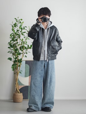 れおさん（メンズ・160cm）の冬コーディネート