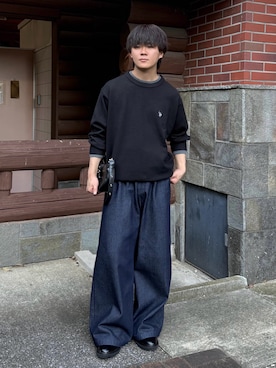 「Clarks（クラークス）のアイテム（シューズ）」を使った、れおさん（メンズ・160cm）の秋コーディネート