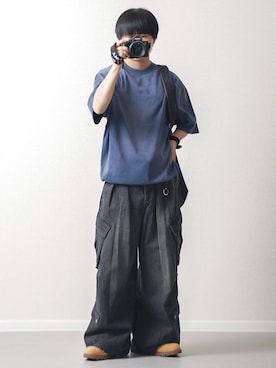 「アイテム（ブーツ）」を使った、れおさん（メンズ・160cm）の夏コーディネート