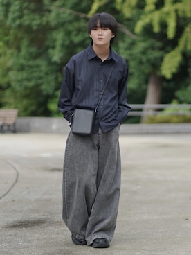 「アイテム（ローファー）」を使った、れおさん（メンズ・160cm・20代）の秋コーディネート