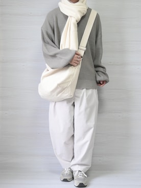 「RUUBON（ルーボン）のアイテム（その他パンツ）」を使った、れおさん（メンズ・161cm）の秋コーディネート