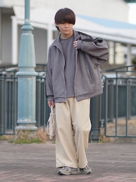 「アイテム（ブルゾン）」を使った、れおさん（メンズ・160cm・20代）の春コーディネート