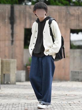 「melt.（メルト）のアイテム」を使った、れおさん（メンズ・161cm）の秋コーディネート