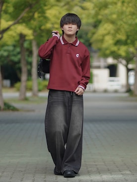 「ETELIO（エテリオ）のアイテム」を使った、れおさん（メンズ・160cm）の夏コーディネート