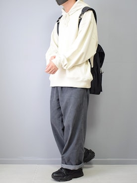 「act'm（アクトム）のアイテム（シューズ）」を使った、れおさん（メンズ・161cm）の秋コーディネート