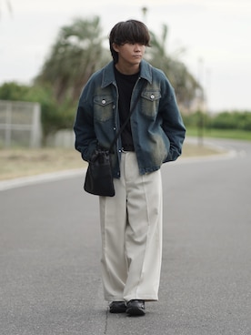 「molk（モルク）のアイテム（ジャケット/アウター）」を使った、れおさん（メンズ・160cm）の秋コーディネート