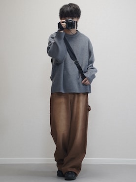 「RAGEBLUE（レイジブルー）のアイテム（バッグ）」を使った、れおさん（メンズ・160cm）の秋コーディネート