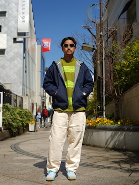 「MANASTASH（マナスタッシュ）のアイテム（ジャケット/アウター）」を使った、manastash_TERAさん（メンズ・176cm）の春コーディネート