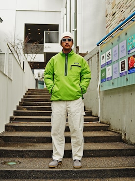 「MANASTASH（マナスタッシュ）のアイテム（ブルゾン）」を使った、manastash_TERAさん（メンズ・176cm）の春コーディネート