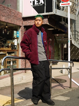 「MANASTASH（マナスタッシュ）のアイテム（ブルゾン）」を使った、manastash_TERAさん（メンズ・176cm）の秋コーディネート