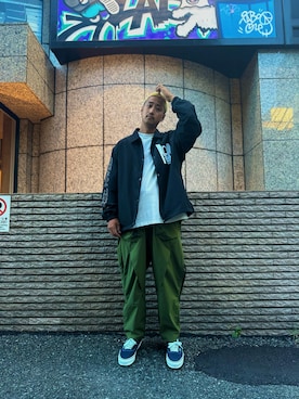 「MANASTASH（マナスタッシュ）のアイテム（ブルゾン）」を使った、manastash_TERAさん（メンズ・176cm）の秋コーディネート