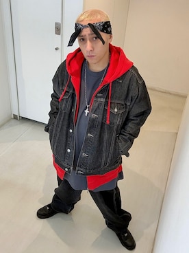 「アイテム（セットアップ）」を使った、龍一 (The Loveless)®︎さん（メンズ・168cm）の秋コーディネート