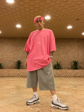 「カラーTシャツ」｜「アイテム（アクセサリー）」を使った、龍一 (The Loveless)®︎さん（メンズ・168cm）の夏コーディネート