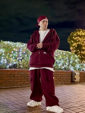 「アイテム（ヘアアクセサリー）」を使った、龍一 (The Loveless)®︎さん（メンズ・168cm）の冬コーディネート