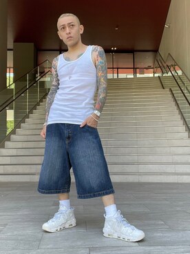 デニムハーフパンツ の人気ファッションコーディネート Wear