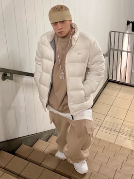 「アイテム（バンダナ/スカーフ）」を使った、龍一 (The Loveless)®︎さん（メンズ・168cm）の冬コーディネート