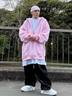 「Double（ダブル-）のアイテム」を使った、龍一 (The Loveless)®︎さん（メンズ・168cm）の春コーディネート