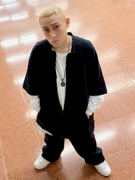 「Double（ダブル-）のアイテム」を使った、龍一 (The Loveless)®︎さん（メンズ・168cm）の春コーディネート