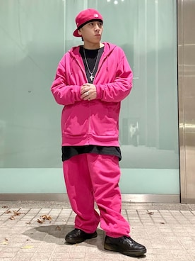 「アイテム（セットアップ）」を使った、龍一 (The Loveless)®︎さん（メンズ・168cm）の秋コーディネート