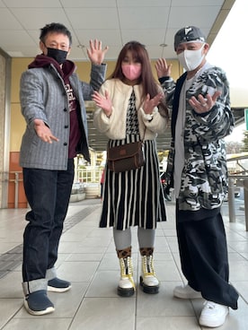 ワッフルクルーネックｔ のメンズ人気ファッションコーディネート 髪型 ベリーショートヘアー Wear