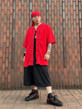 「Jordan（ジョーダン）のアイテム（その他ヘアアクセサリー）」を使った、龍一 (The Loveless)®︎さん（メンズ・168cm）の夏コーディネート