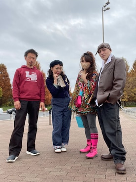 「Double（ダブル-）のアイテム（ジャケット/アウター）」を使った、龍一 (The Loveless)®︎さん（メンズ・168cm）の秋コーディネート