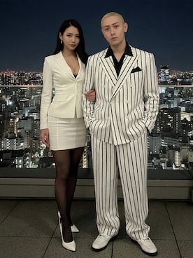 「アイテム（セットアップ）」を使った、龍一 (The Loveless)®︎さん（メンズ・168cm）の春コーディネート