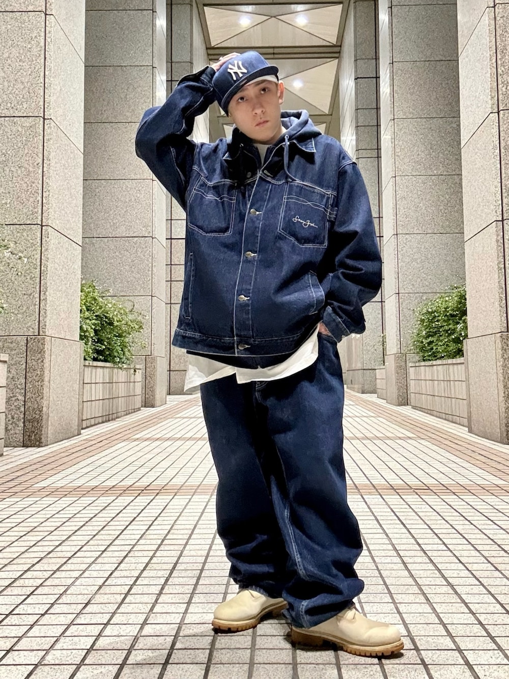 SEANJOHNのセットアップを使ったメンズ人気ファッションコーディネート