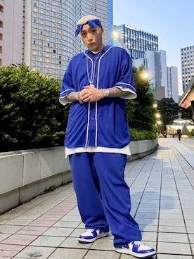 「Double（ダブル-）のアイテム」を使った、龍一 (The Loveless)®︎さん（メンズ・168cm）の春コーディネート