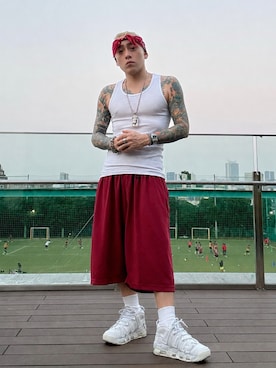 「AVALANCHE（アバランチェ）のアイテム」を使った、龍一 (The Loveless)®︎さん（メンズ・168cm）の夏コーディネート
