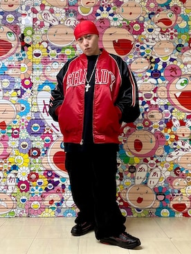 「アイテム（スタジャン）」を使った、龍一 (The Loveless)®︎さん（メンズ・168cm）の冬コーディネート