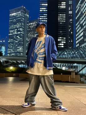 「PRO CLUB （プロクラブ）のアイテム（スタジャン）」を使った、龍一 (The Loveless)®︎さん（メンズ・168cm）の秋コーディネート