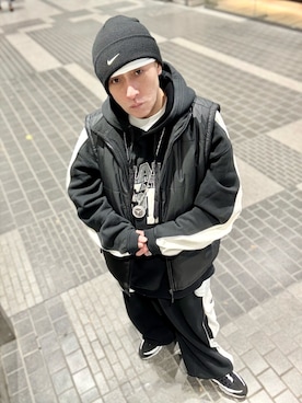 「アイテム（セットアップ）」を使った、龍一 (The Loveless)®︎さん（メンズ・168cm）の冬コーディネート