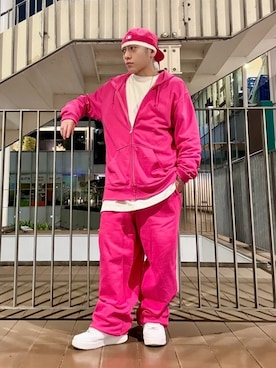 「アイテム（セットアップ）」を使った、龍一 (The Loveless)®︎さん（メンズ・168cm）の春コーディネート