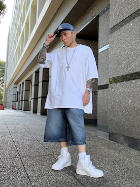 「白ソックス」｜龍一 (The Loveless)®︎さん（メンズ・168cm）の夏コーディネート